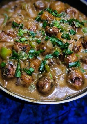 A picture of Potato Manchurian Gravy.