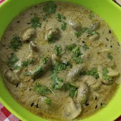 A picture of Malai Mushroom Korma.