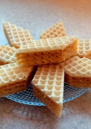Zdjęcie przepisu Domowe wafle Halinki.