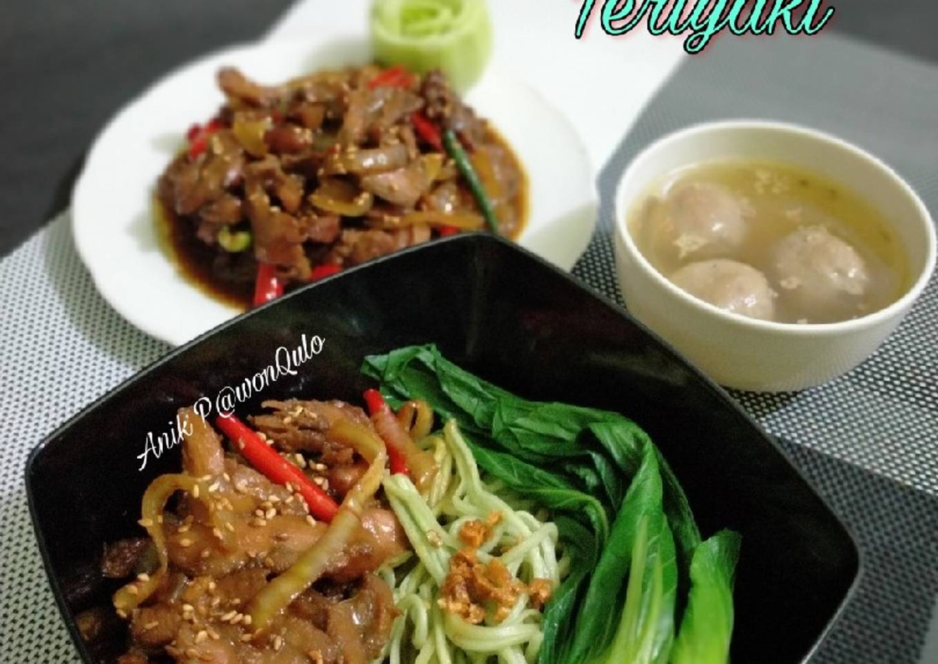Resep Mie Ayam Teriyaki, Enak Banget