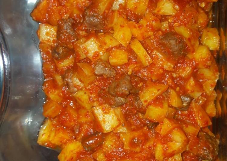 Sambel Goreng Kentang Hati Sapi ala dapur iis