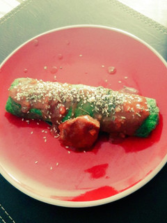 Una foto de Crepes de acelgas