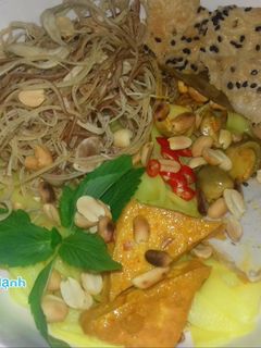 Hình của món Mì Quảng Chay.