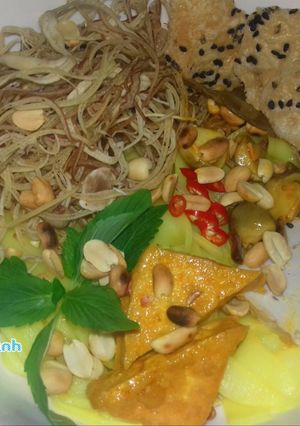Hình của món Mì Quảng Chay.