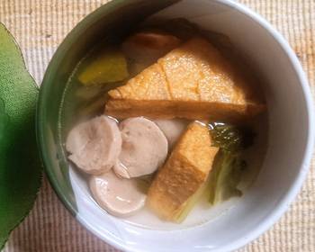 Fast Cooking Methods Fried Tofu Soup Home Style