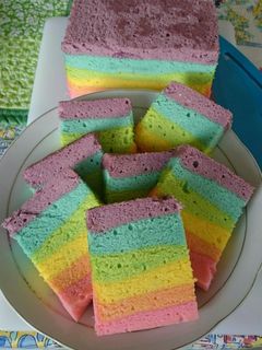 Foto resep Bolu pelangi kukus