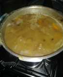 Guandules con carne salada!!