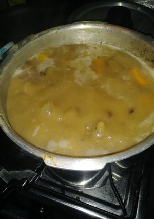 Una foto de Guandules con carne salada!!