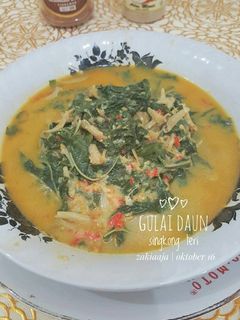 Foto resep Gulai daun singkong teri