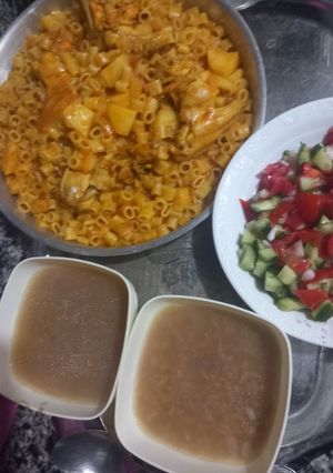 صورة لوصفة مكرونة مبكبكة