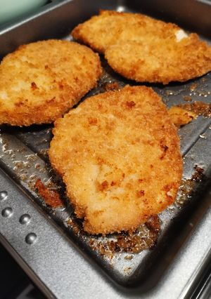 Rántott csirkemell tepsiben sütve, gluténmentesen recept fotója