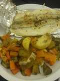 Pescado al vapor pero al horno