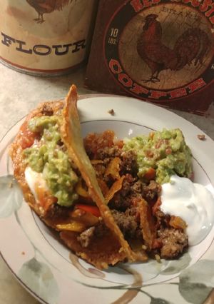 A picture of Crunchy Beef Tacos (Keto).