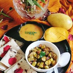 A picture of Kundru ki sabzi.