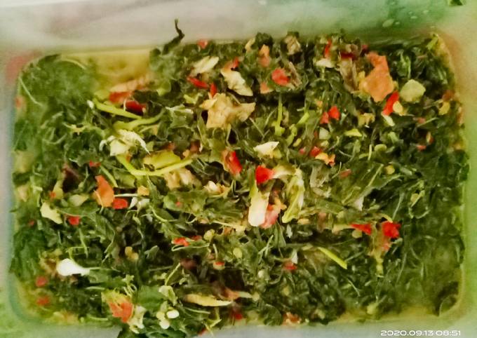 Cara Buat Tumis Daun Ubi Tempoyak Sederhana Dan Enak