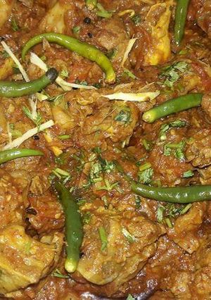 A picture of Mutton karahi.