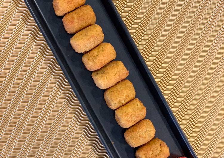 كفتة البطاطا بالدجاج بحشوة الجبن 😋🧀