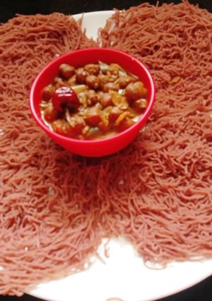 சிவப்பரிசிமாவு இடியாப்பம் செய்முறை முக்கிய புகைப்படம்