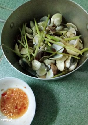 Hình của món Nghêu hấp sả.