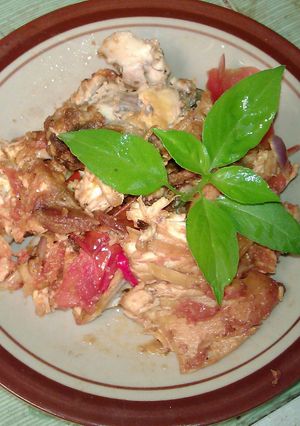 Foto resep Ayam geprek,bumbu kacang jus mangga #ketika buah masuk dapur#cookpadcommunity