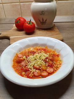 Lecsó kölessel recept fotója