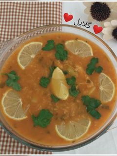 عکسی از دستور سوپ بلغور جو با بوقلمون 😋
