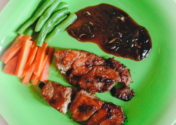 Bistik ayam saus barbeque