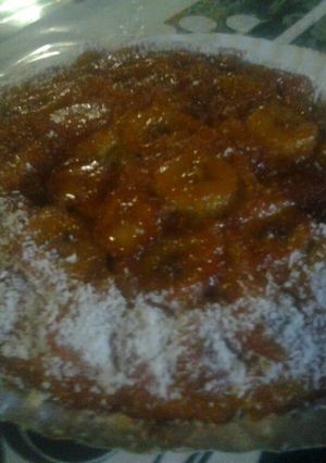 Una foto de Torta invertida de banana