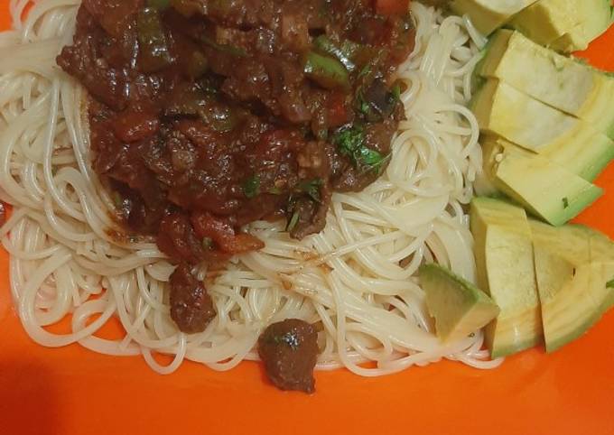 Recipe of Quick Spaghetti with beef stew