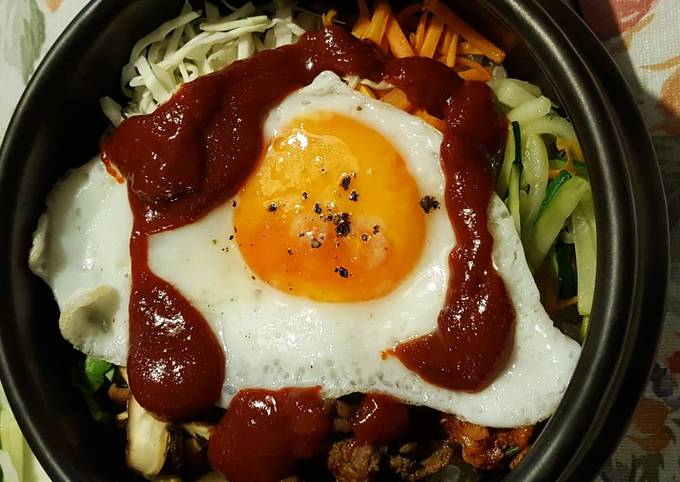 Bagaimana Membuat Bibimbap korean rice bowl keto friendly #siapramadan, Enak Banget