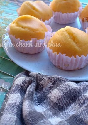 Hình của món Muffin chanh leo sữa chua (không cần lò nướng).