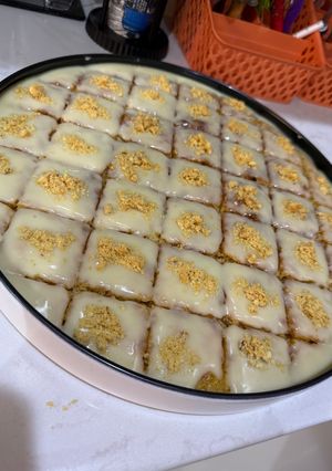 صورة لوصفة كيكة الحليب المحموس