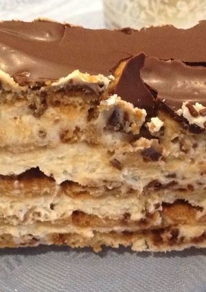 Una foto de Tarta de galletas, café y marcarpone