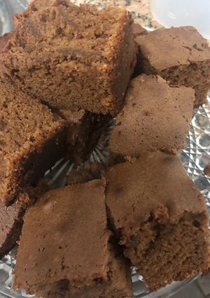 Una foto de Brownie de chocolate casero