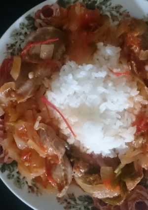 A picture of Chicken sand liver.