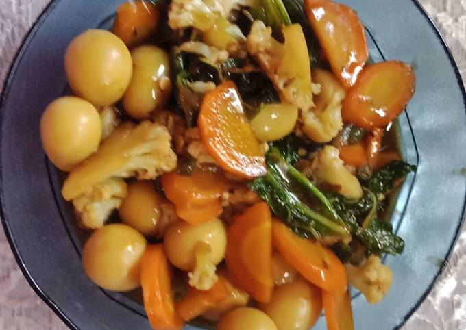 Resep Sayur Campur Telur Puyuh Saori Oleh Wahyu Nanda Cookpad