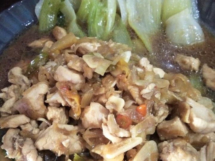 Easy Steps Make Recipes Baby Pokcoy with Chicken Teriyaki Sauce the So Delicious Tasty.