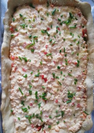 Una foto de Quiche de salmón