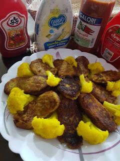 عکسی از دستور کتلت مرغ و کدوسبز