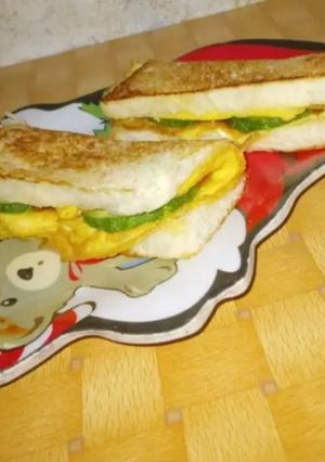 Foto resep Sandwich telur rasa jagung bakar