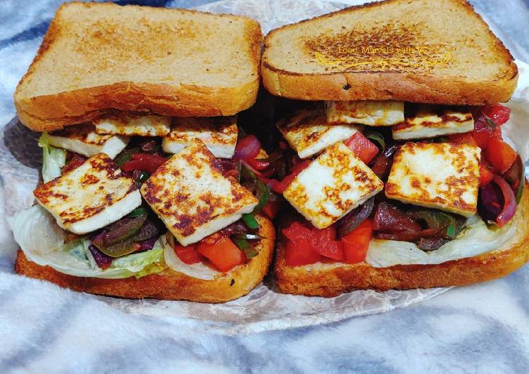 Recipe of Ultimate Beetroot and Paneer Sandwich