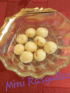 A picture of Mini Rasgullas.