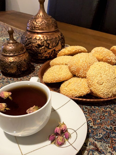 عکسی از دستور کلوچه نرم کنجدی