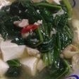 Tumis sawi hijau tahu putih