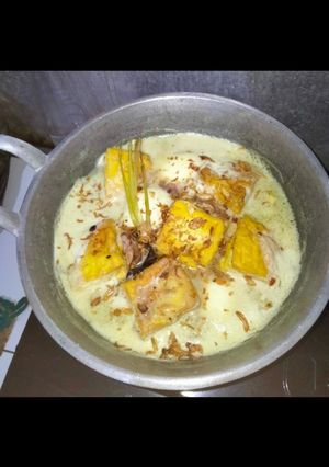 Foto resep Opor ayam tahu telor