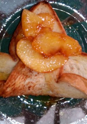 Foto resep Apple-Caramelized Toast