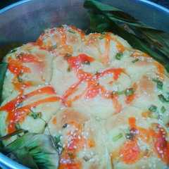 รูปของ Roti Sobek Bawang Isi Sosis (Killer Soft Bread)