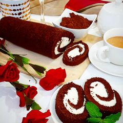 A picture of Chocolate Swiss Roll.