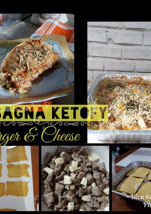 Foto resep Lasagna Burger & Cheese#ketopad_cp_baking#masakitusaya