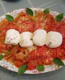 Ensalada de jitomate y burrata